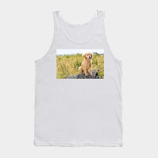 Labrador Puppy Digital Painting Tank Top